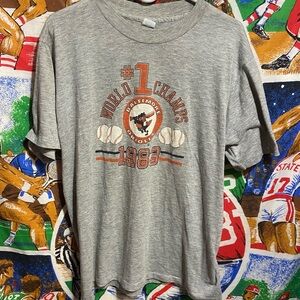 Baltimore Orioles 1983 World Series Champions Single Stitched Teeshirt